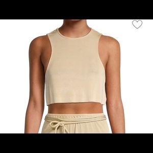 We Wore What/Danielle Bernstein Cropped Rib Tank